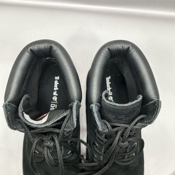 Timberland Womens Size 8.5 Black Suede Ankle Boots Waterproof Lace Up Comfort - Picture 13 of 16